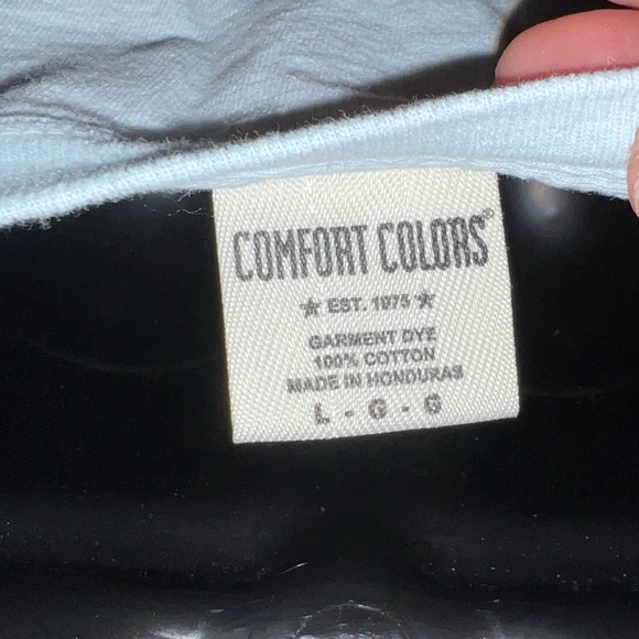 LAST CALL St Simons Island Happy Place Dog Graphic Blue Short Sleeve Tee Size L - Picture 7 of 7